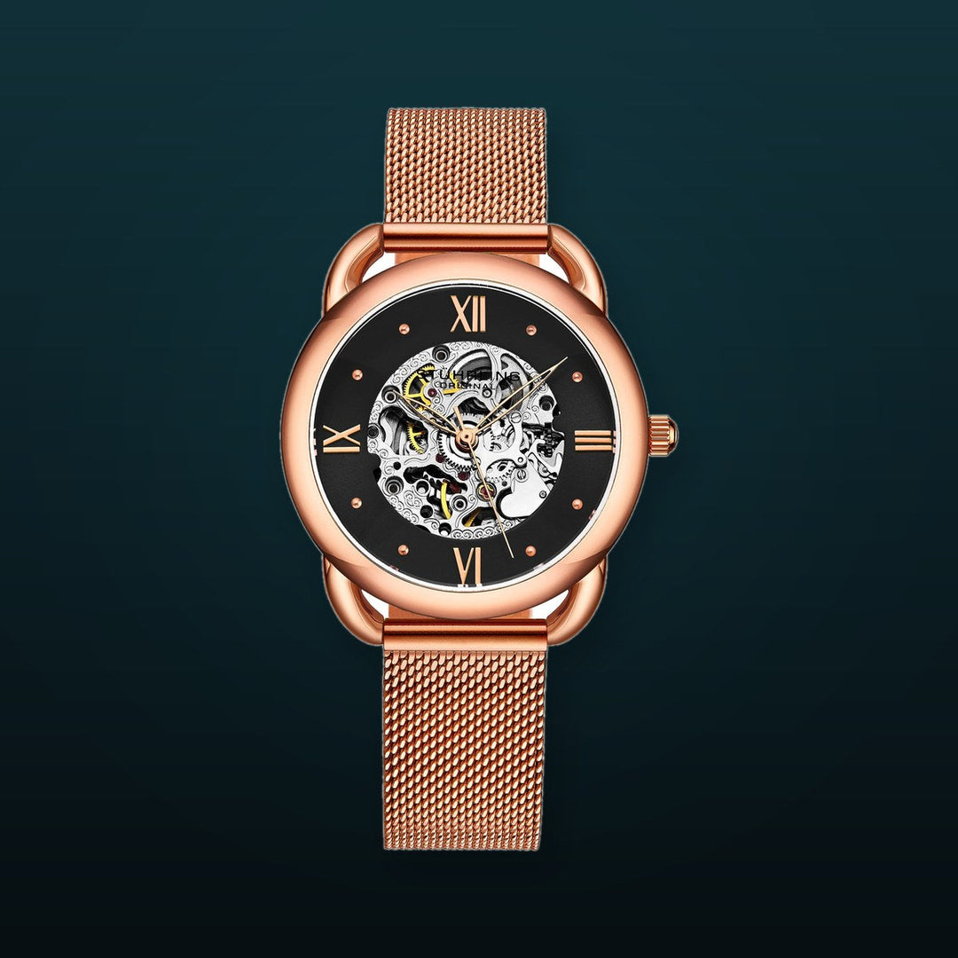 Legacy Rose Gold Stainless Steel | Black Dial