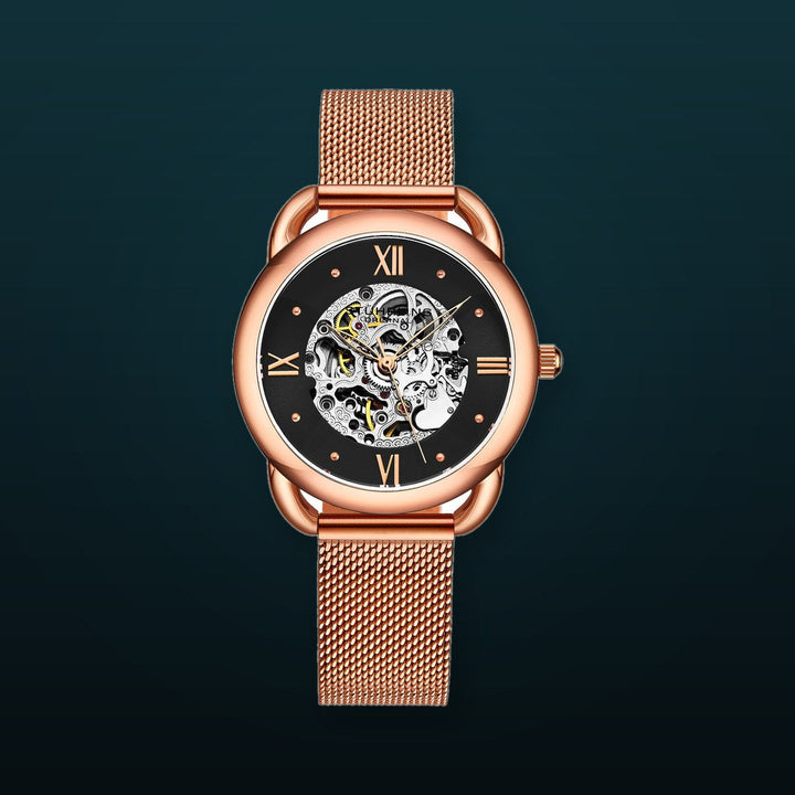 Legacy Rose Gold Stainless Steel | Black Dial