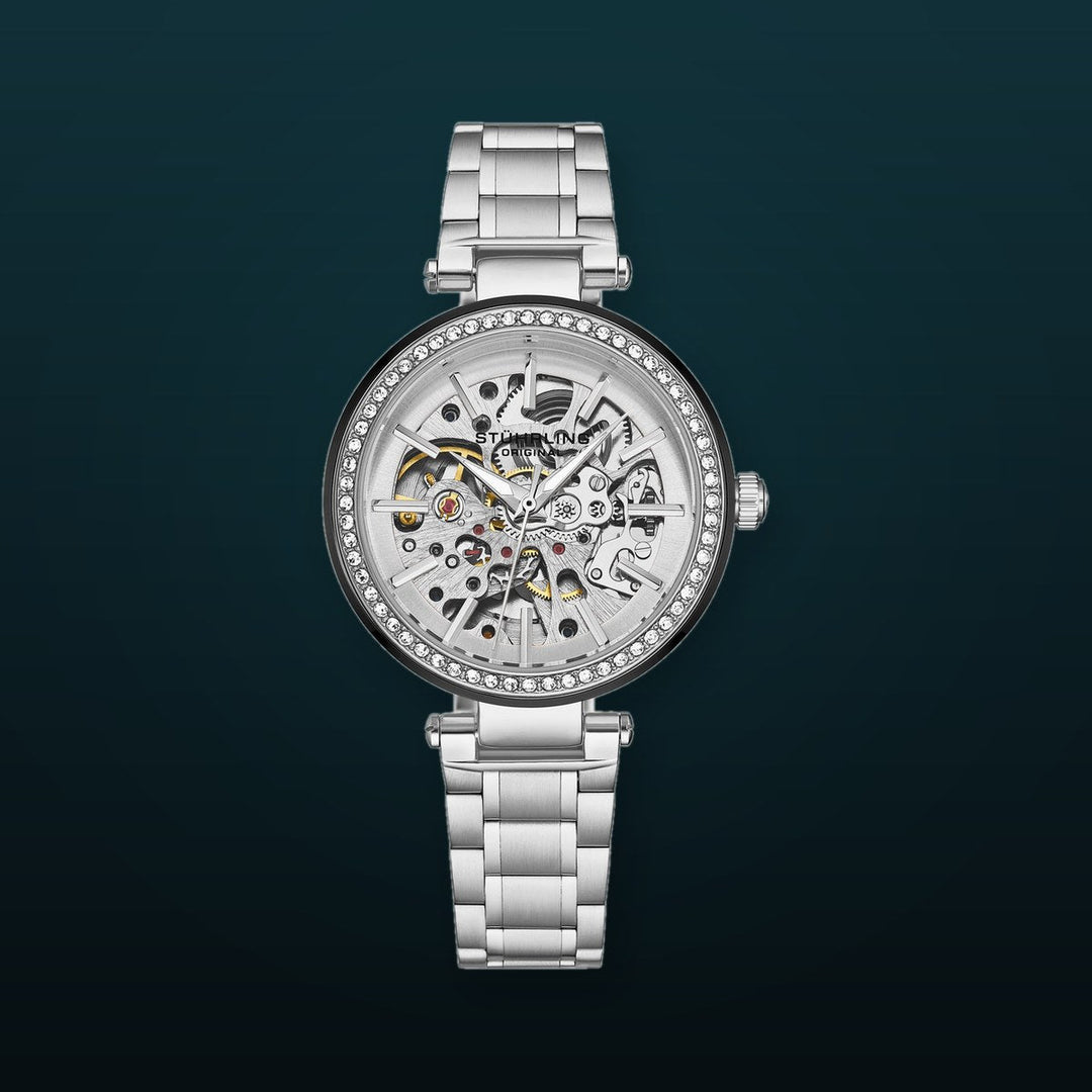 Radiant Elegance Automatic Skeleton Silver/Stainless | Silver Dial