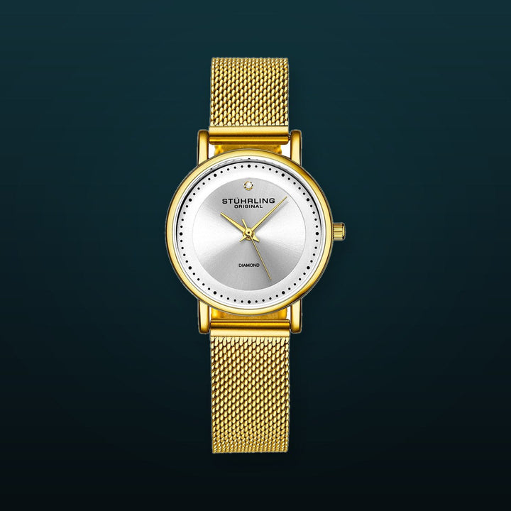 Symphony Gold Stainless Steel | Silver Dial