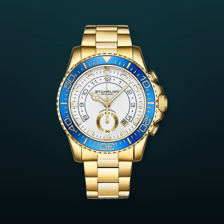 Aquadiver 3966 Gold/Stainless Steel | White Dial