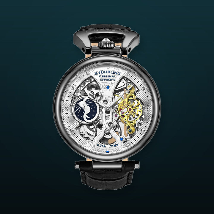 Legacy 3920 Black/Leather | Silver Dial