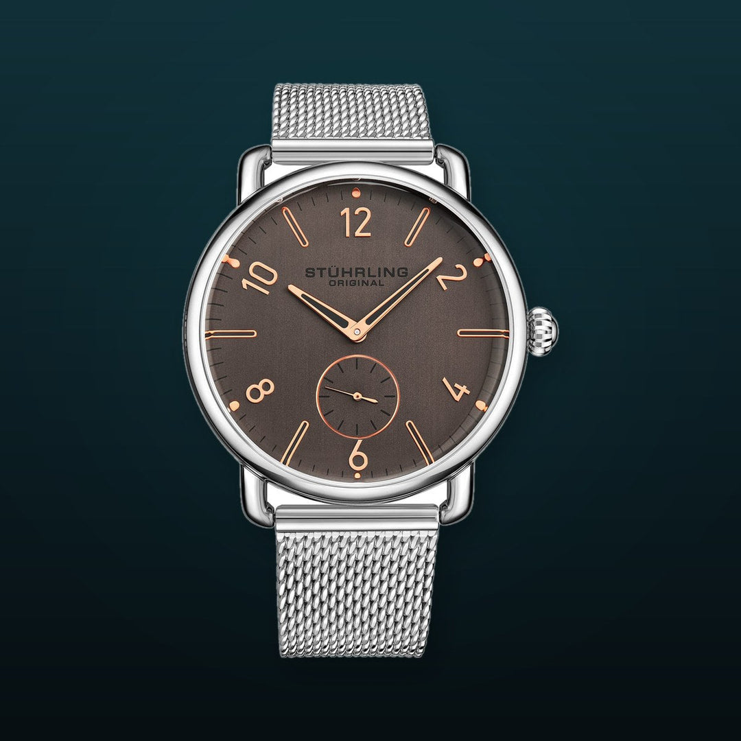 Symphony Silver/Stainless Steel/Coppertone Dial/Silver Case