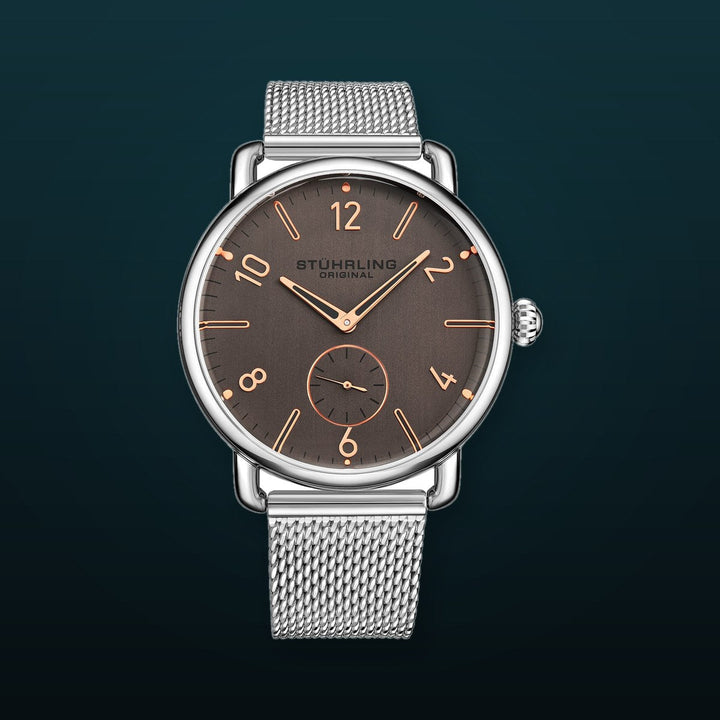 Symphony Silver/Stainless Steel/Coppertone Dial/Silver Case