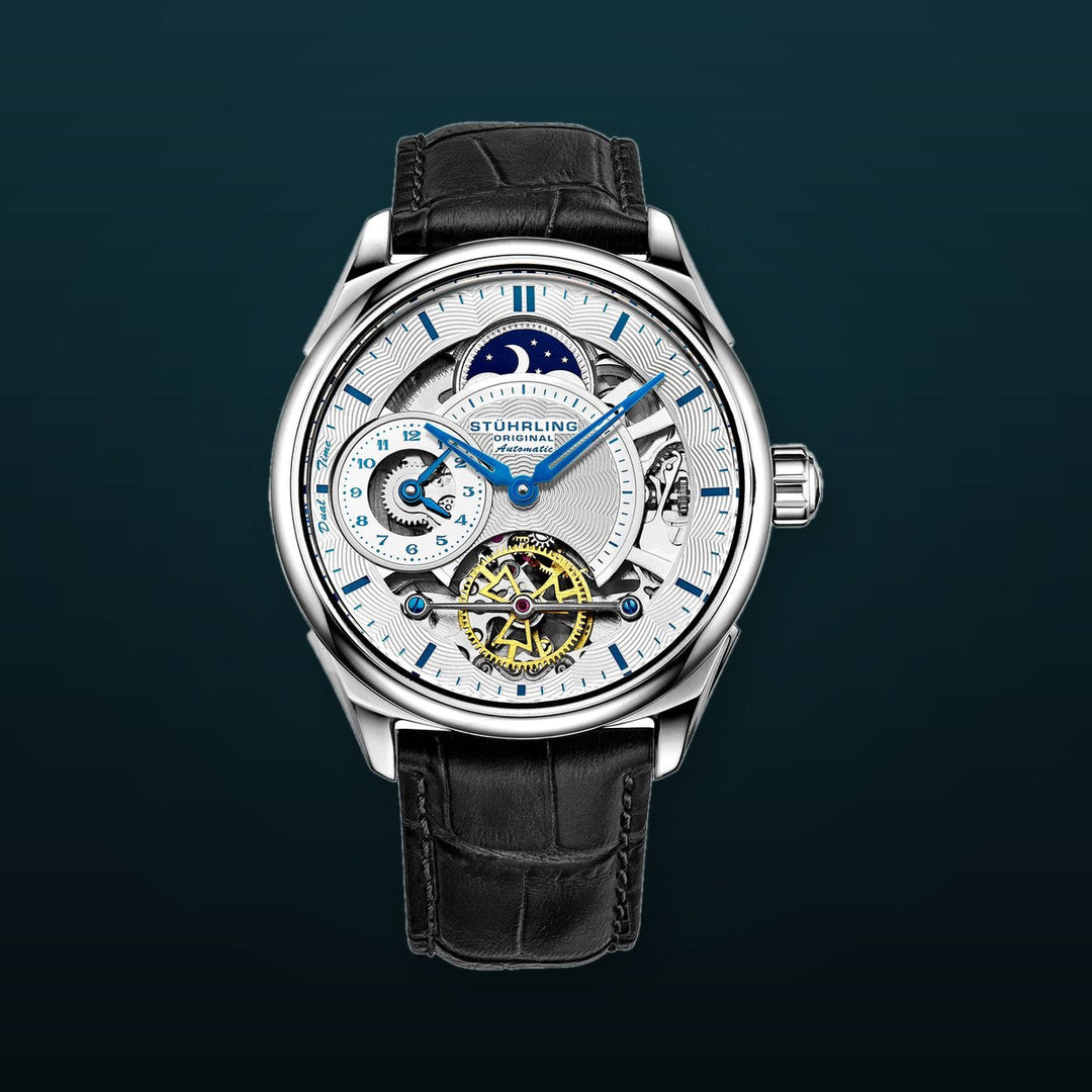 Legacy Automatic 943A Watch Black/Leather | Silver Dial