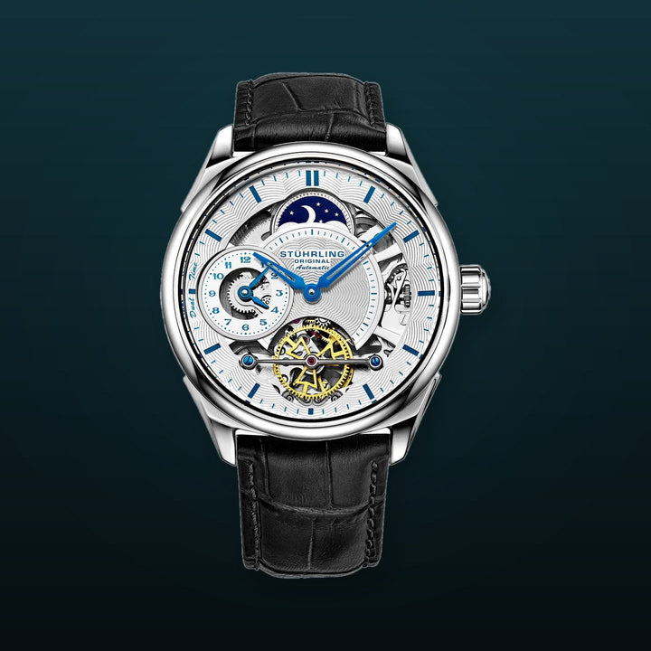 Legacy Automatic 943A Watch Black/Leather | Silver Dial