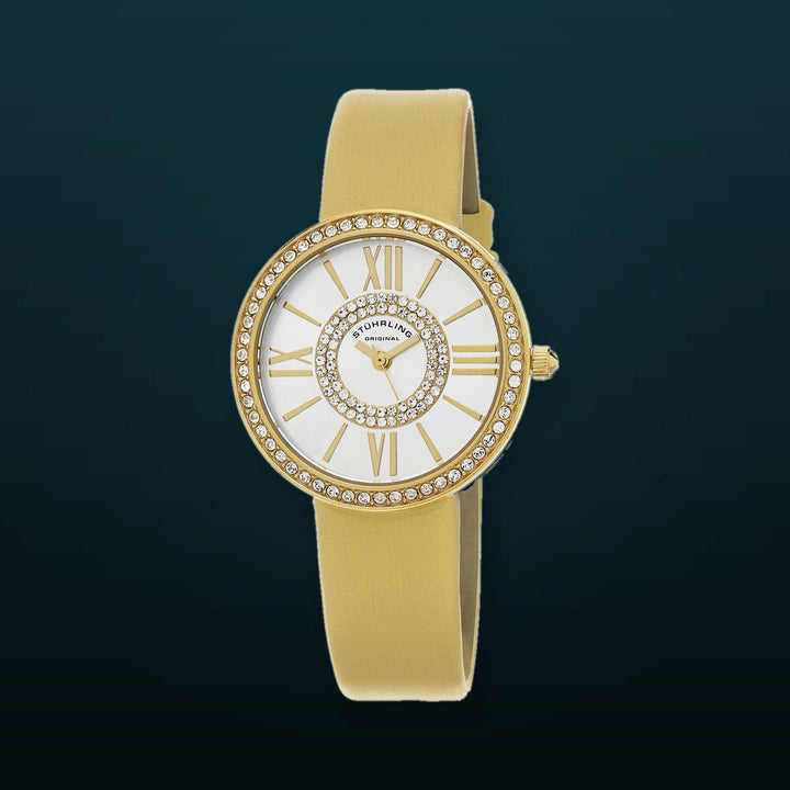 Vogue Yellow Leather | Silver Dial