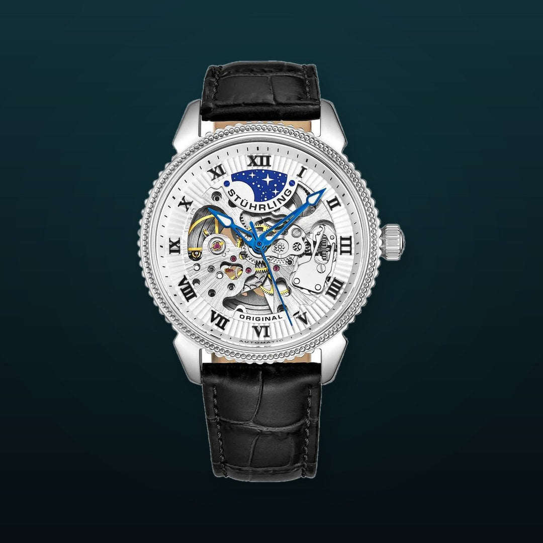 Legacy Black/Leather/White Dial/Silver Case | White Dial