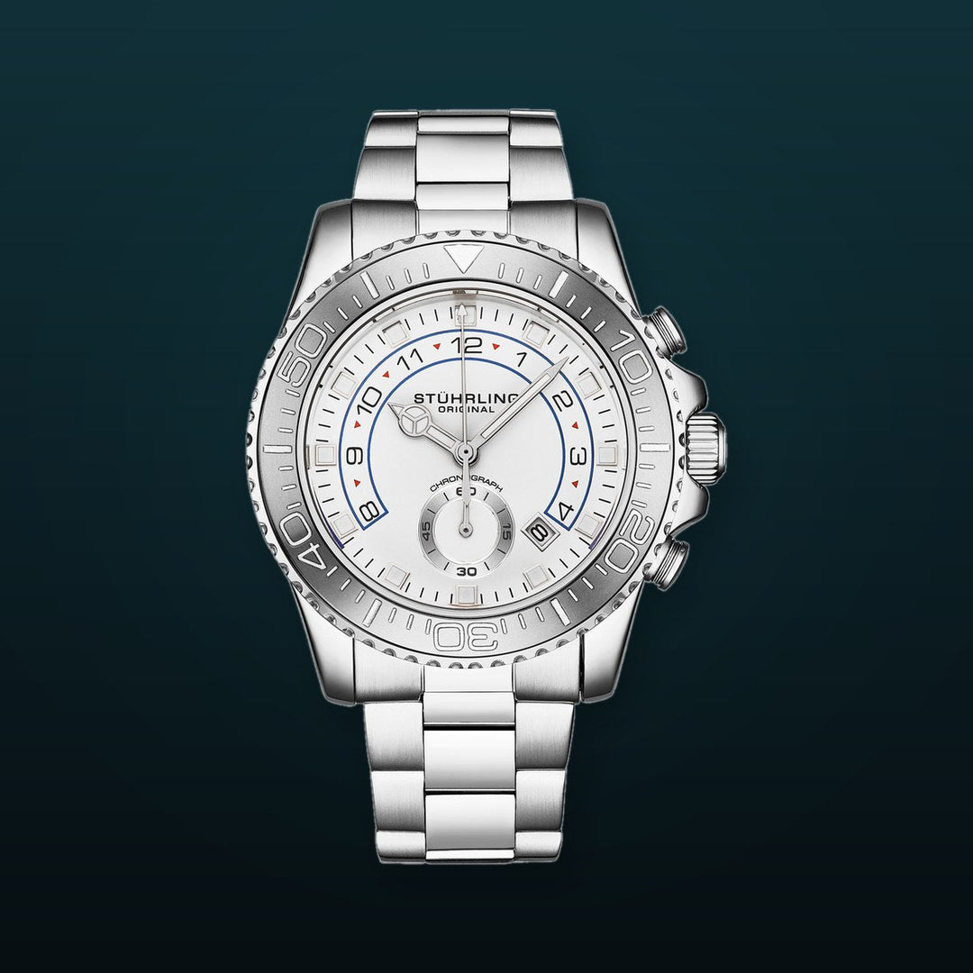 Aquadiver 3966 Silver/Stainless Steel | White Dial