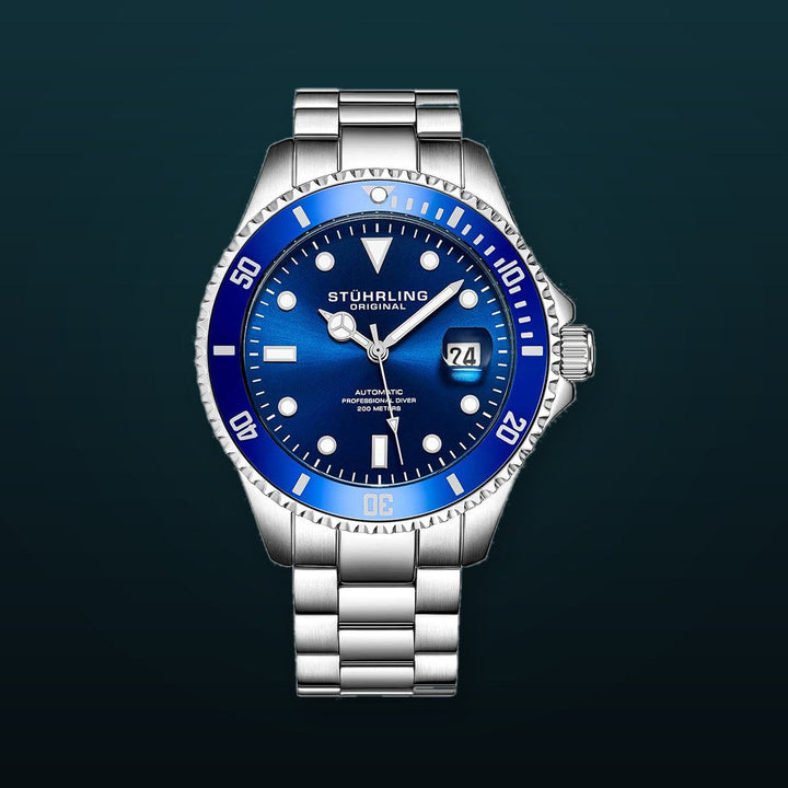 Aquadiver Blue Dial/ Silver Stainless Steel Blue | Blue Dial