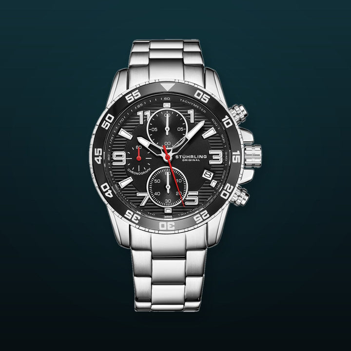 Concorso Quartz 40mm Chronograph Black Silver/Stainless Steel | Black Dial