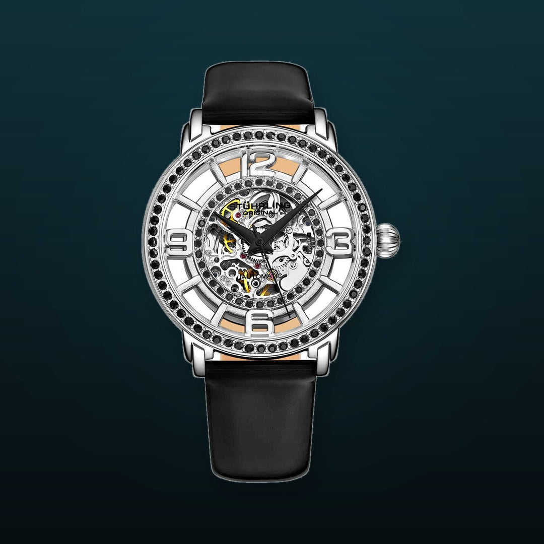 Legacy Silver Dial/ Black Leather/ Skeleton | Silver Dial