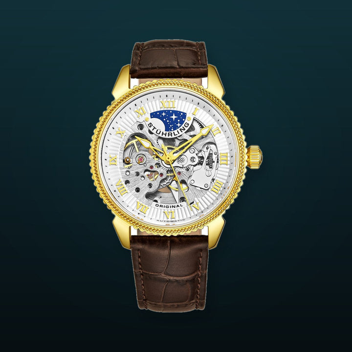 Legacy Brown/Leather/White Dial/Gold Case 3983.2 | White Dial