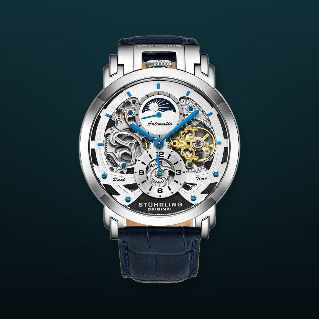 Legacy Blue-Silver Leather | Silver Dial