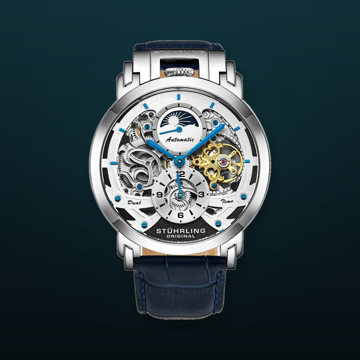 Legacy Blue-Silver Leather | Silver Dial