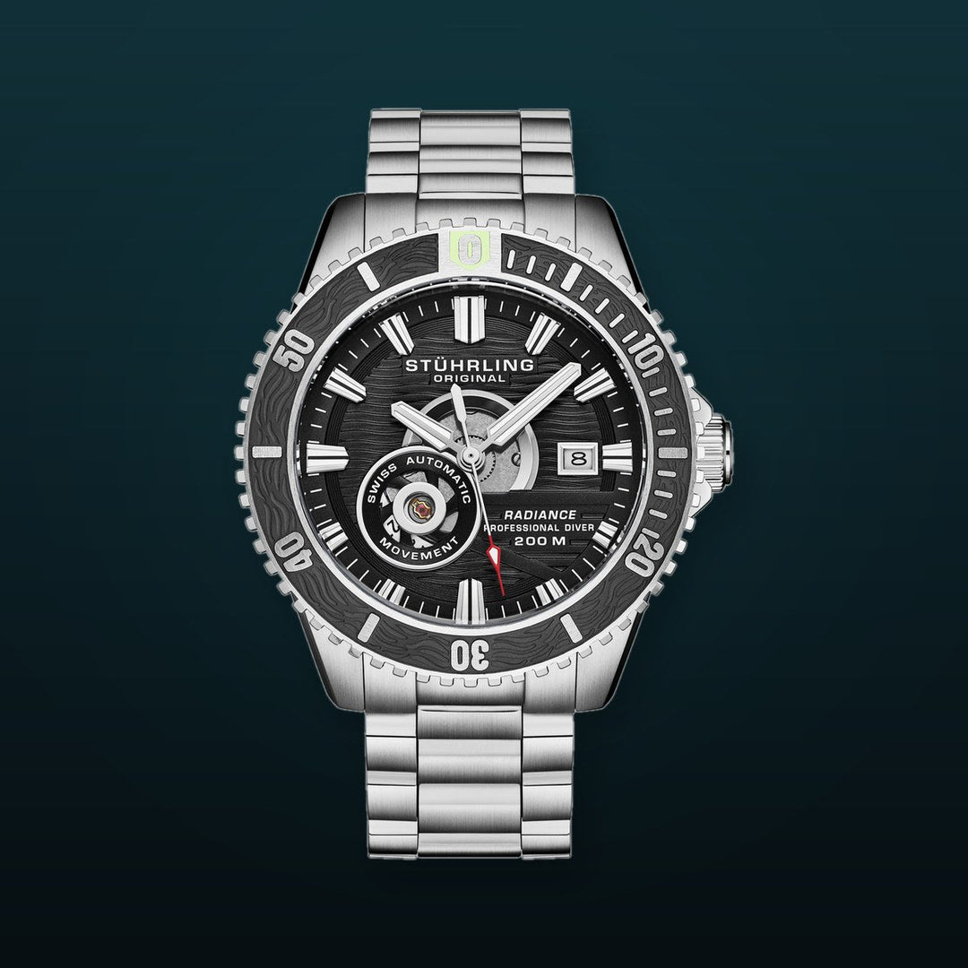 Radiance Automatic 44mm Skeleton Black/Silver | Black Dial