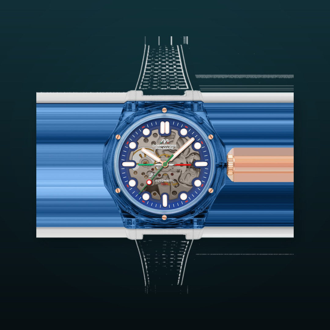 Ravello Automatic Blue & White / Silicone | Blue Dial