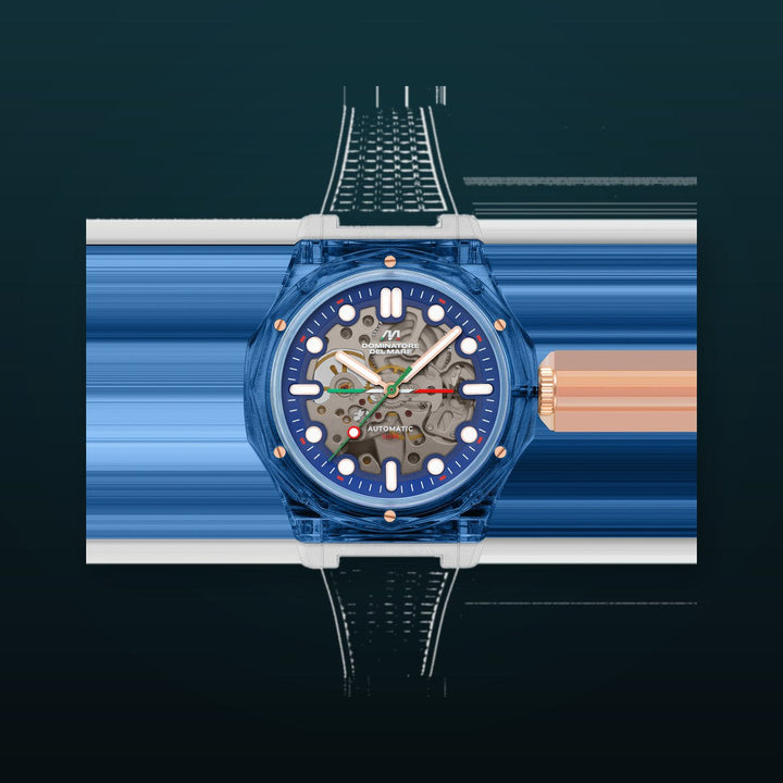 Ravello Automatic Blue & White / Silicone | Blue Dial