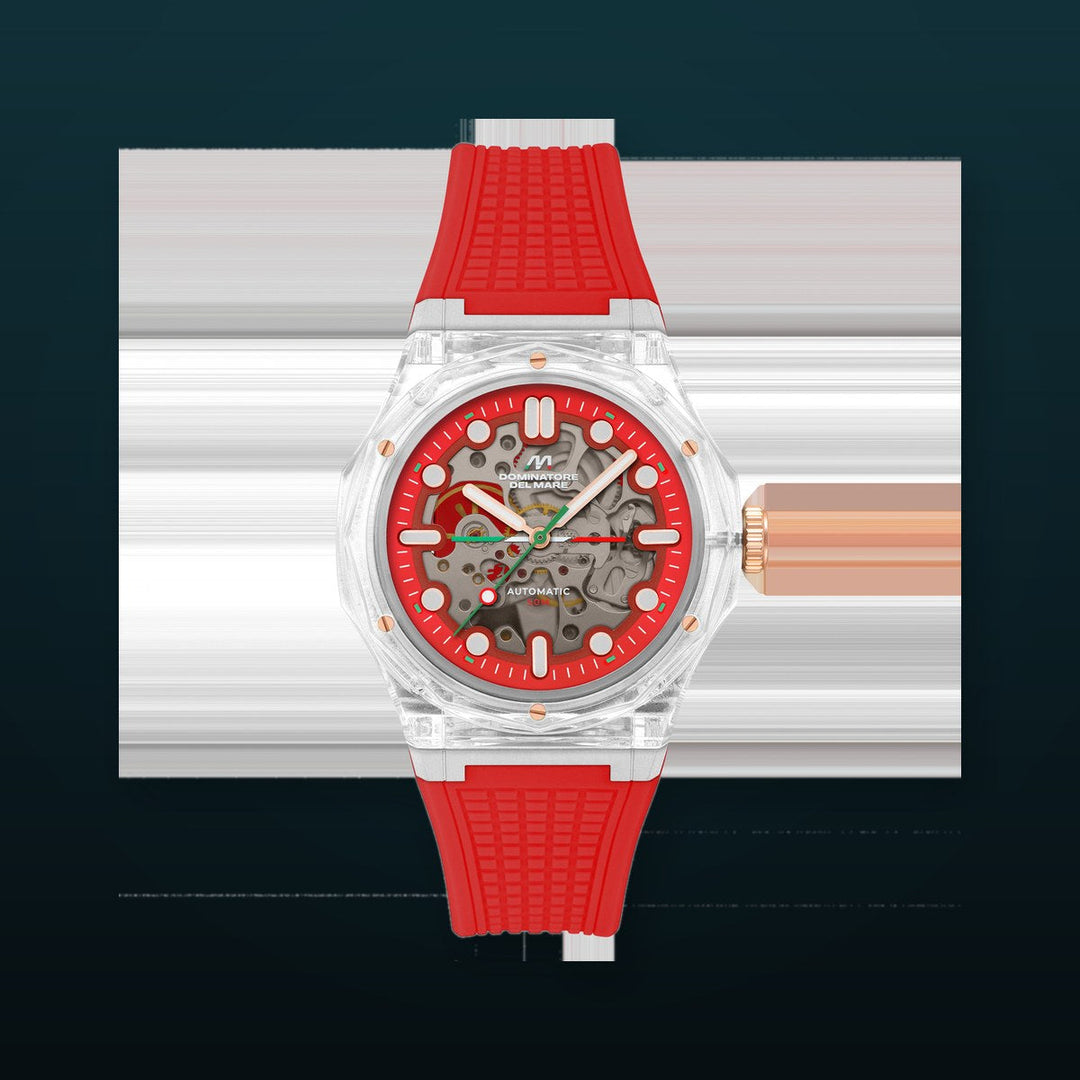 Ravello Automatic Red / Silicone | Red Dial