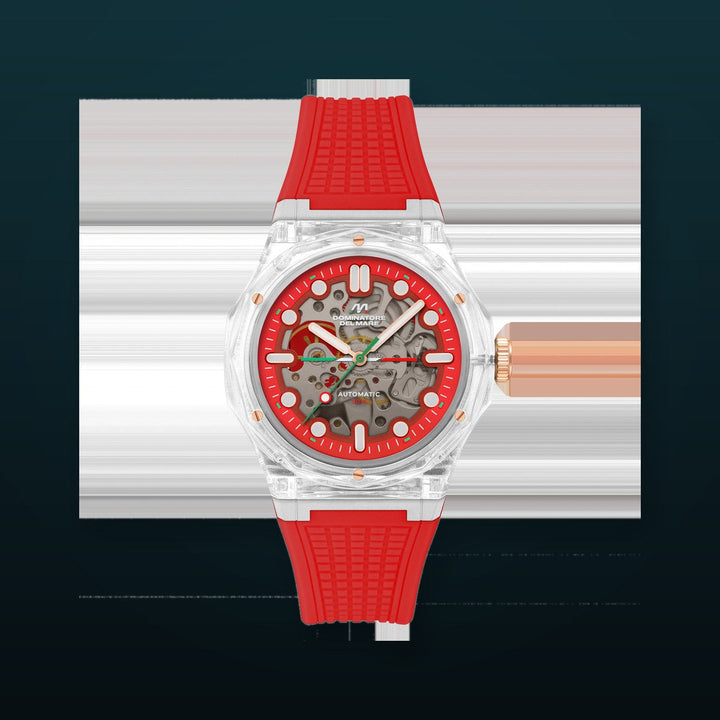 Ravello Automatic Red / Silicone | Red Dial