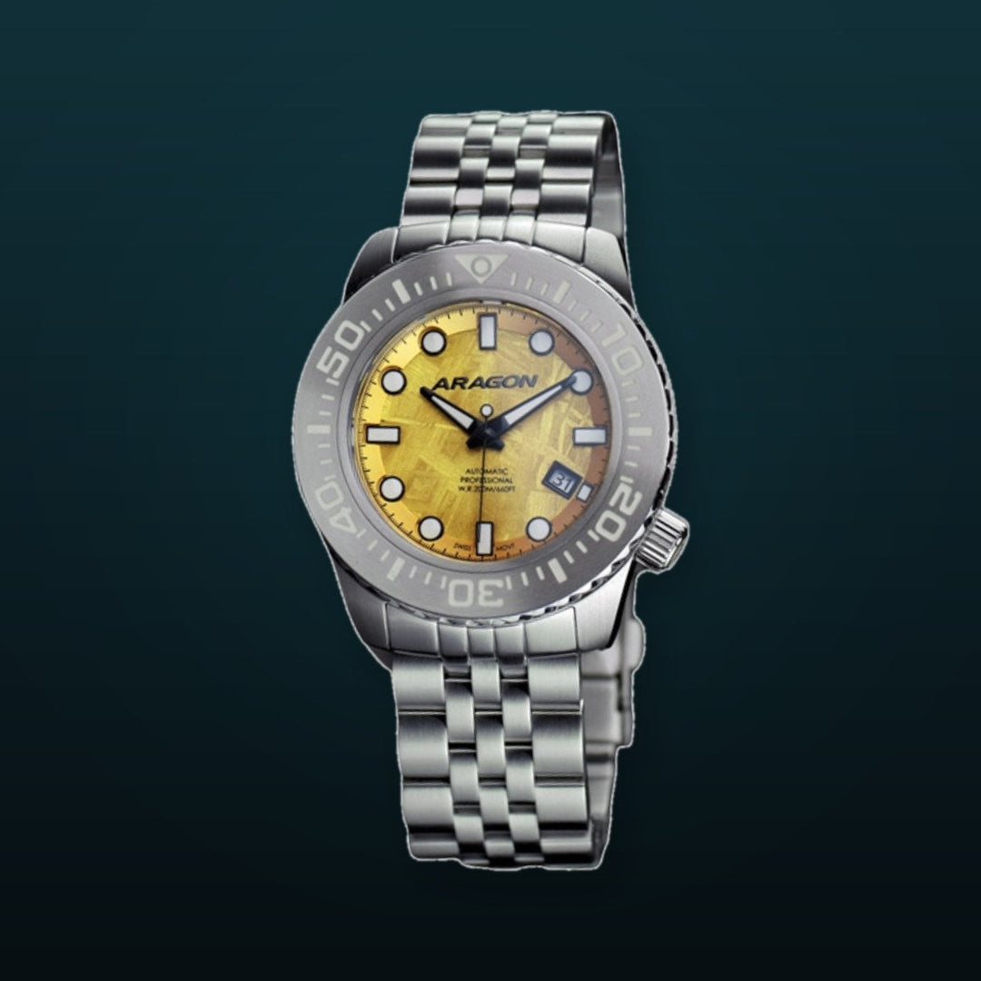 EVO Meteorite Swiss Automatic Limited Edition Meteorite Dial - Gold | Gold Dial