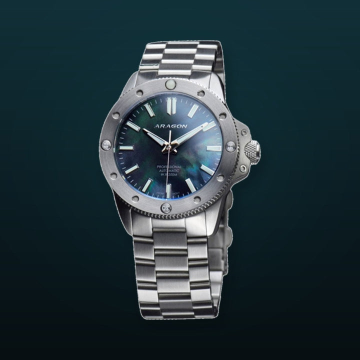 Matador 42 Automatic Black Mother of Peal Dial | Mother of Peal Dial