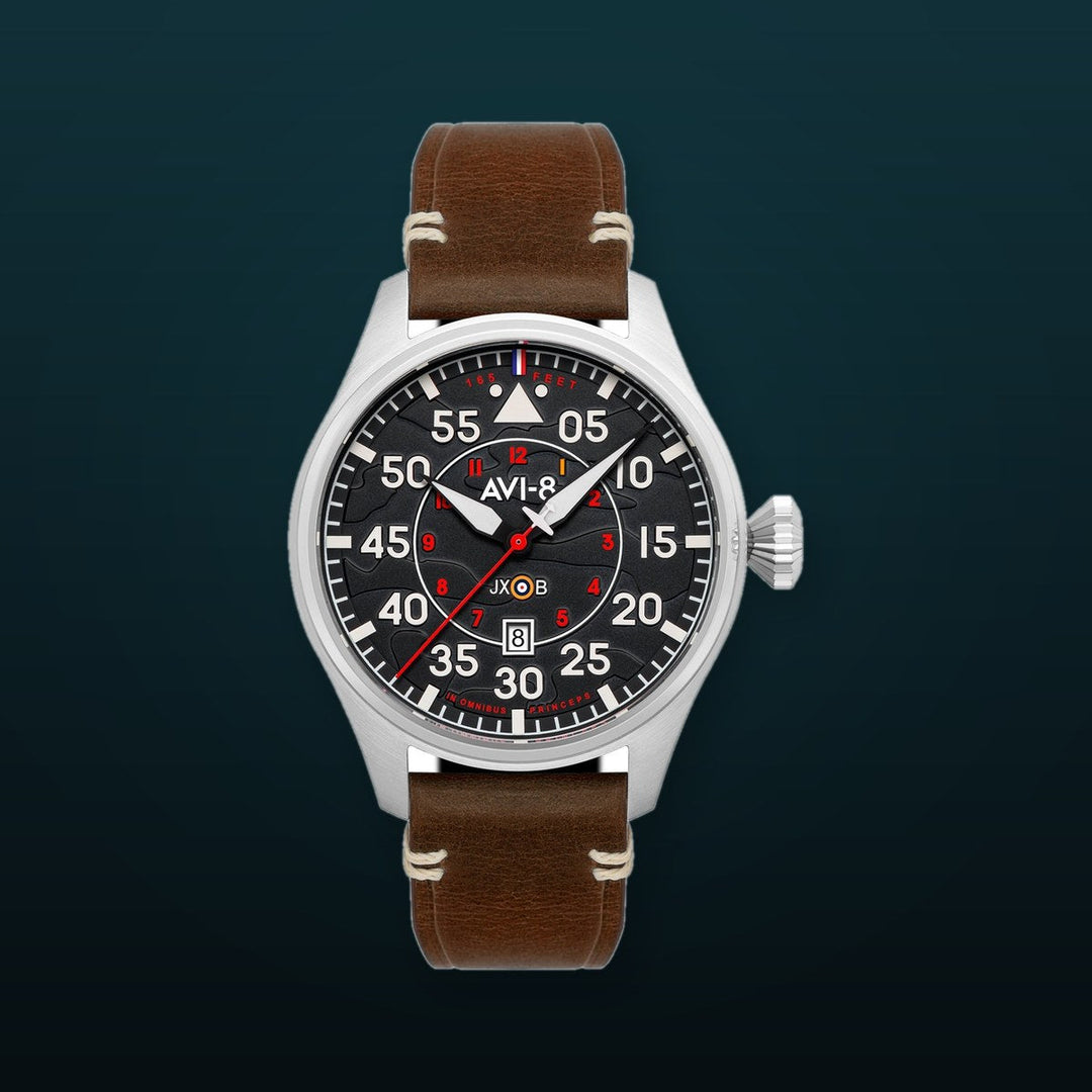 Hawker Hurricane Clowes Automatic Black / Leather | Black Dial