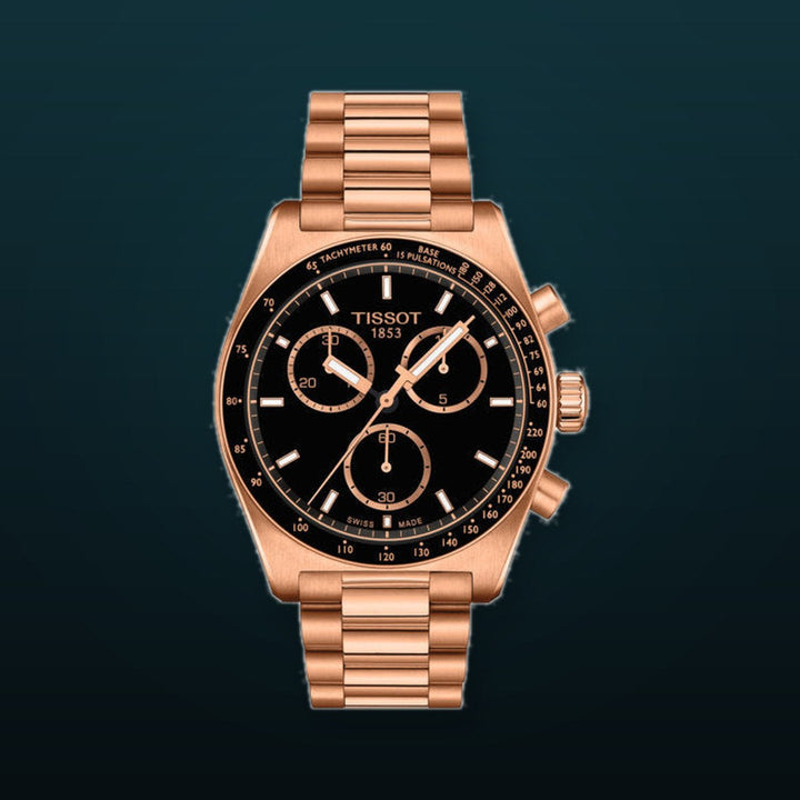 PR516 Quartz Chronograph Rose-Gold Black Dial