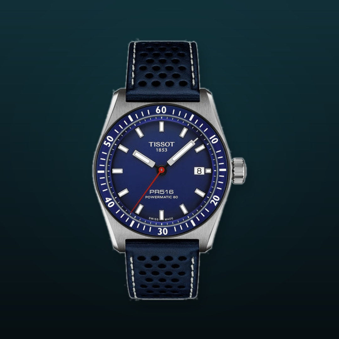 PR516 POWERMATIC 80 Blue / Leather Blue Dial