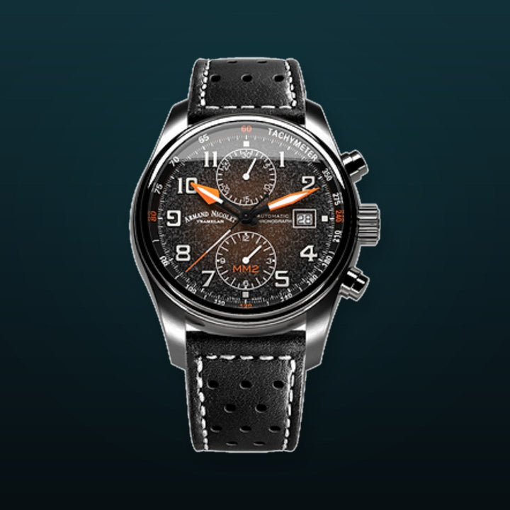 MM2 Black/Leather Black Dial
