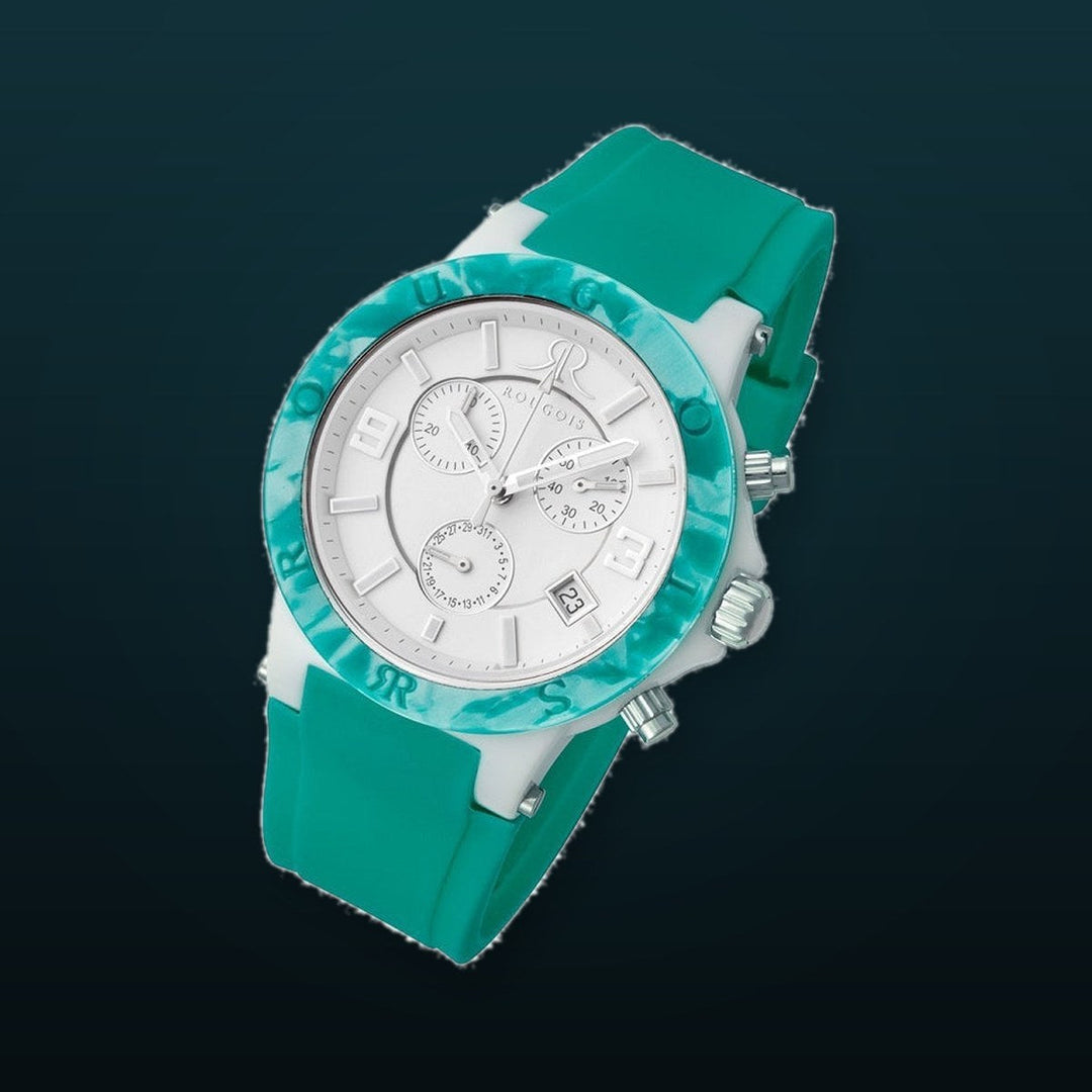 Pop Series ceramic/green | White Dial