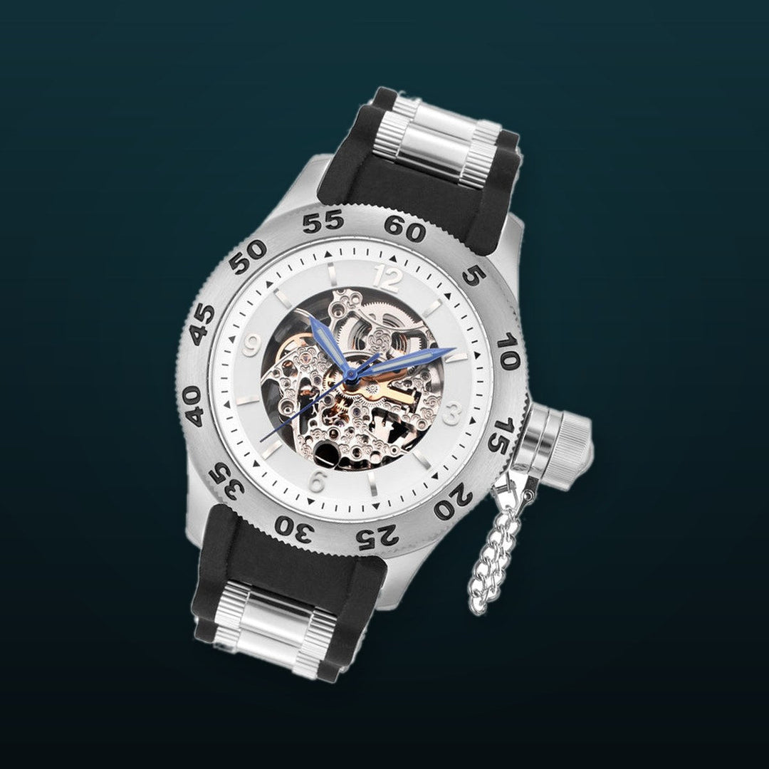 Naval Diver Series black steel/silver |  Dial