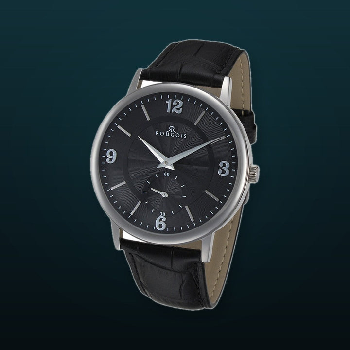 Lexington Series blck band/silver black | Black Dial