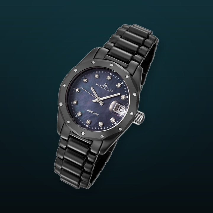 Girls Best Friend Series black ceramic/diamond | Mother of Pearl Dial