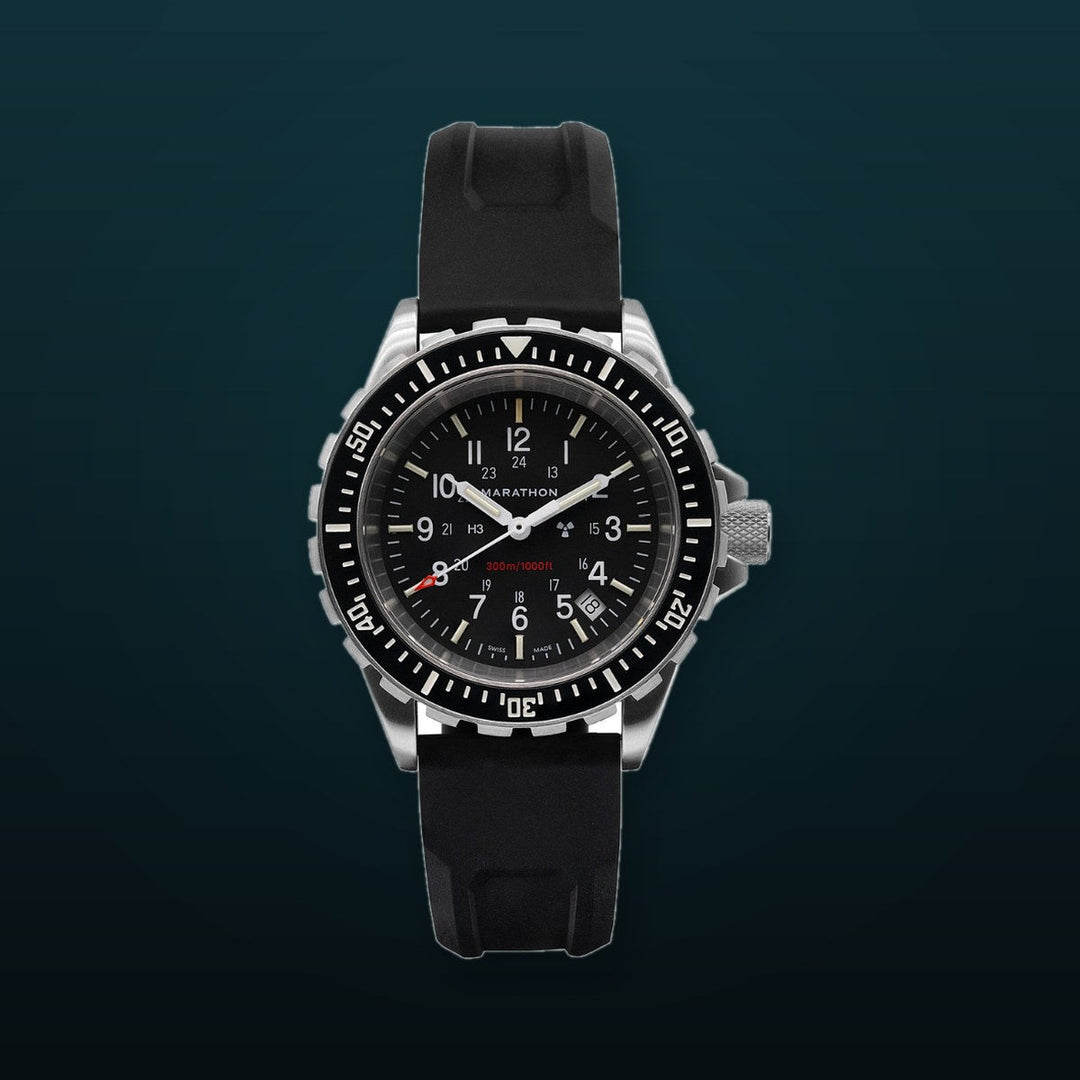 Dive SS/BKSS 3PC RUBBER (WW194007SS-0130) | Black Dial