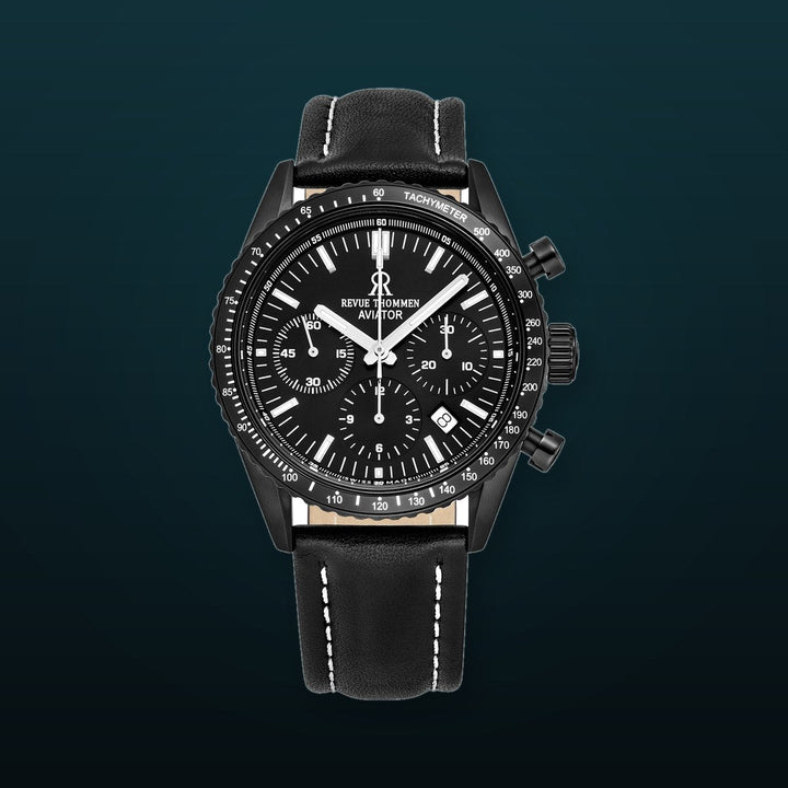 Aviator 17000.6577 / Black | Black Dial