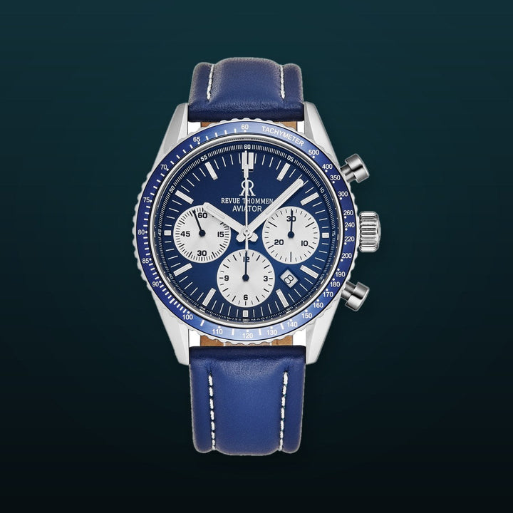 Aviator 17000.6535 / Blue | Blue Dial