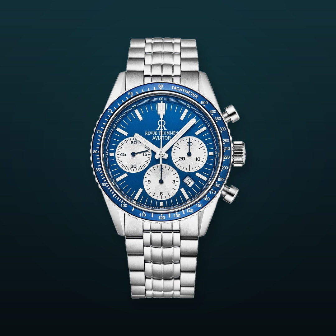 Aviator 17000.6135 / Blue | Blue Dial