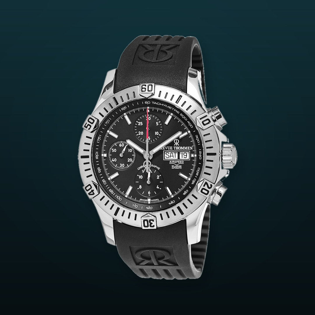 Air speed 16071.6839 / black | Black Dial