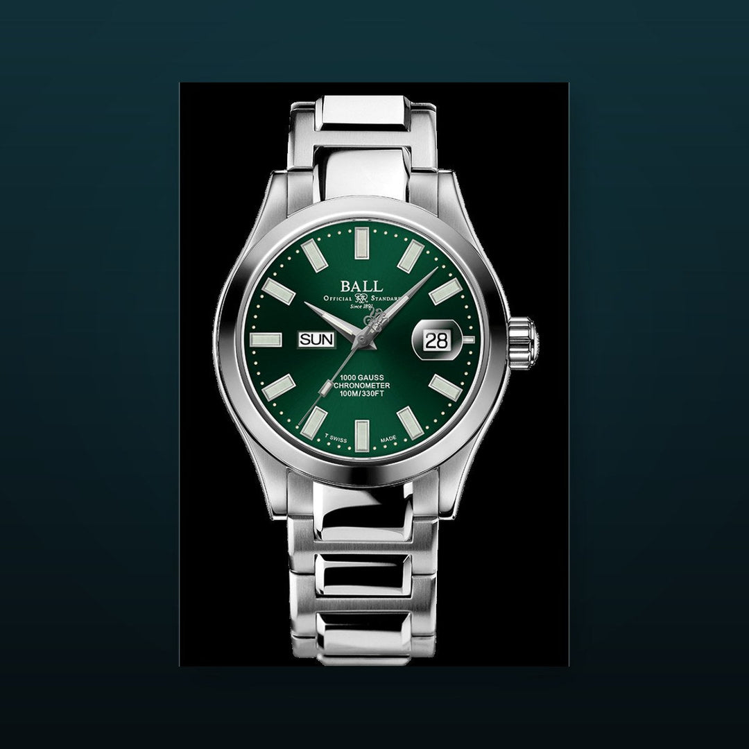 Engineer III Marvelight Chronometer Day/Date (Green / Steel) Green / Steel Green Dial