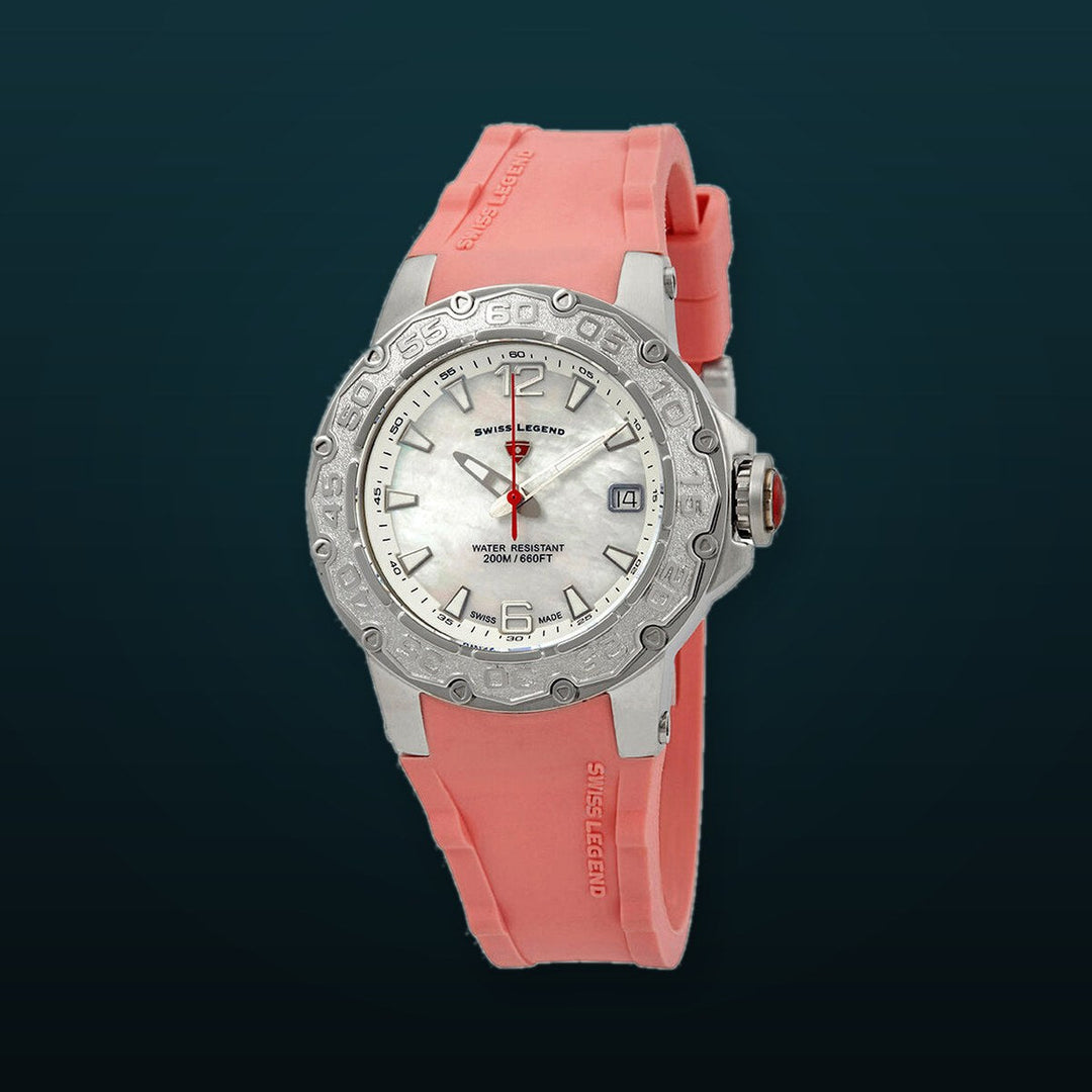 Legend Ultrasonic Ladies Silver & Pink / Rubber | Silver Dial