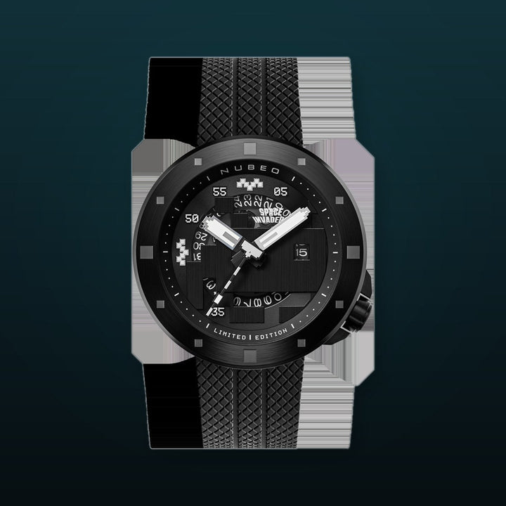 Cassini Automatic Space Invaders Limited Edition Black / Black | Black Dial