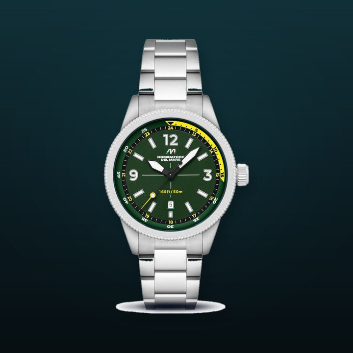 Aviatore Japan Quartz Green / Stainless Steel | Green Dial