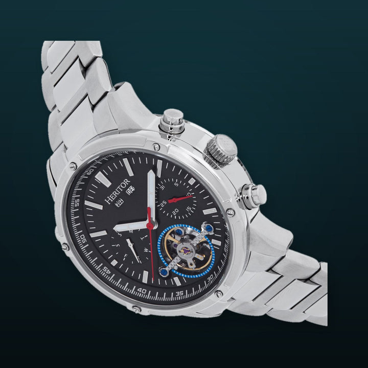 Wilhelm Silver/Black | Black Dial