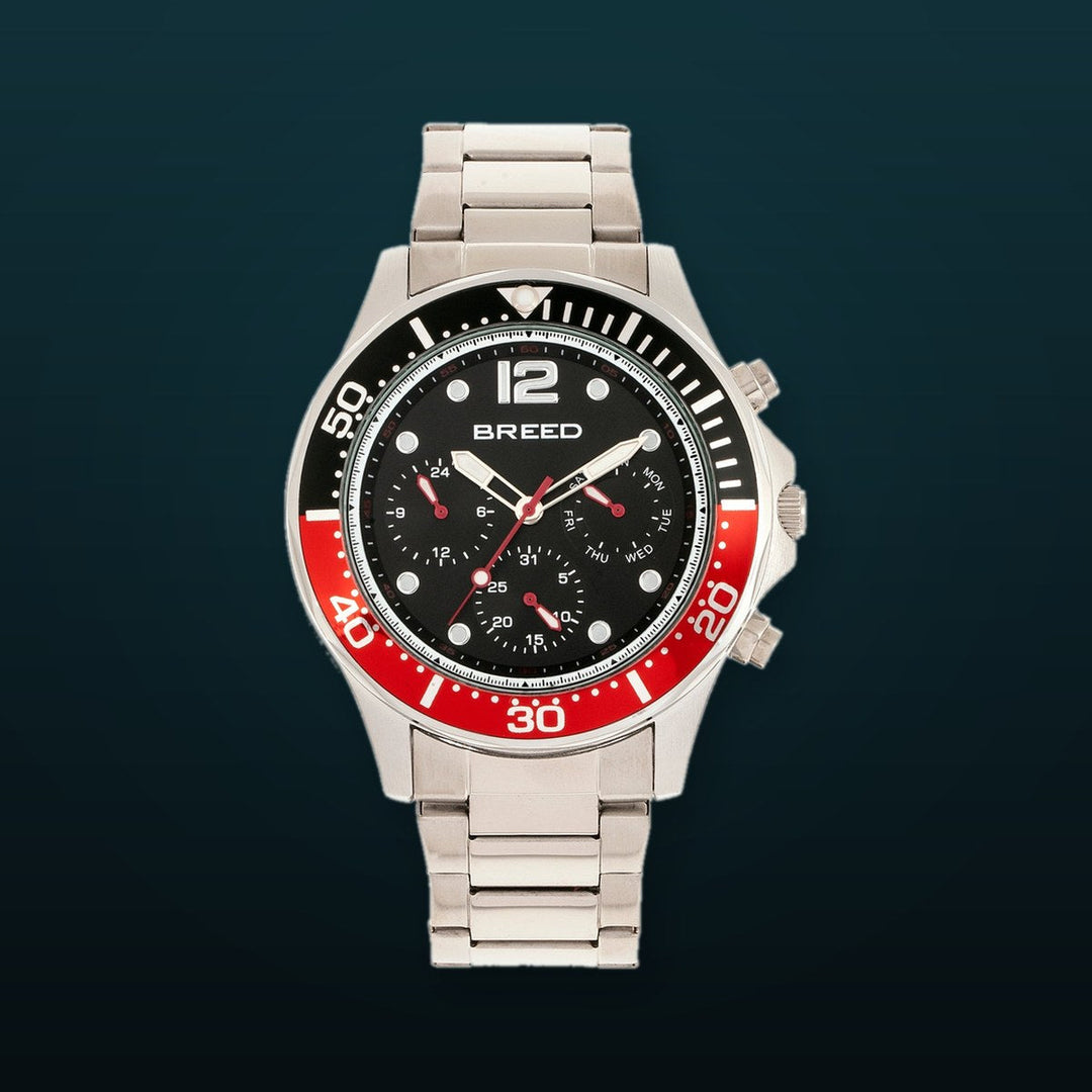 Pegasus Red/Silver | Black Dial