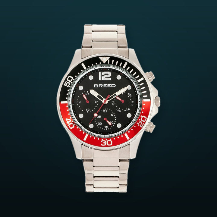 Pegasus Red/Silver | Black Dial