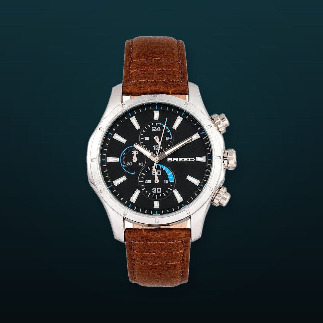 Lacroix Silver/Brown | Black Dial