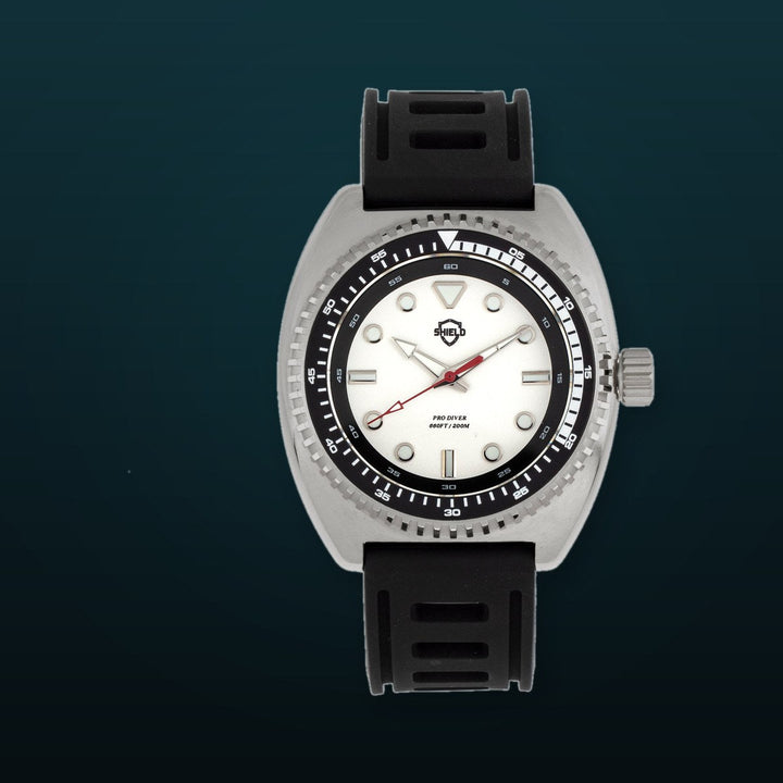 Dreyer Pro Diver 20ATM, Swiss Super Lume Silver/ | White Dial