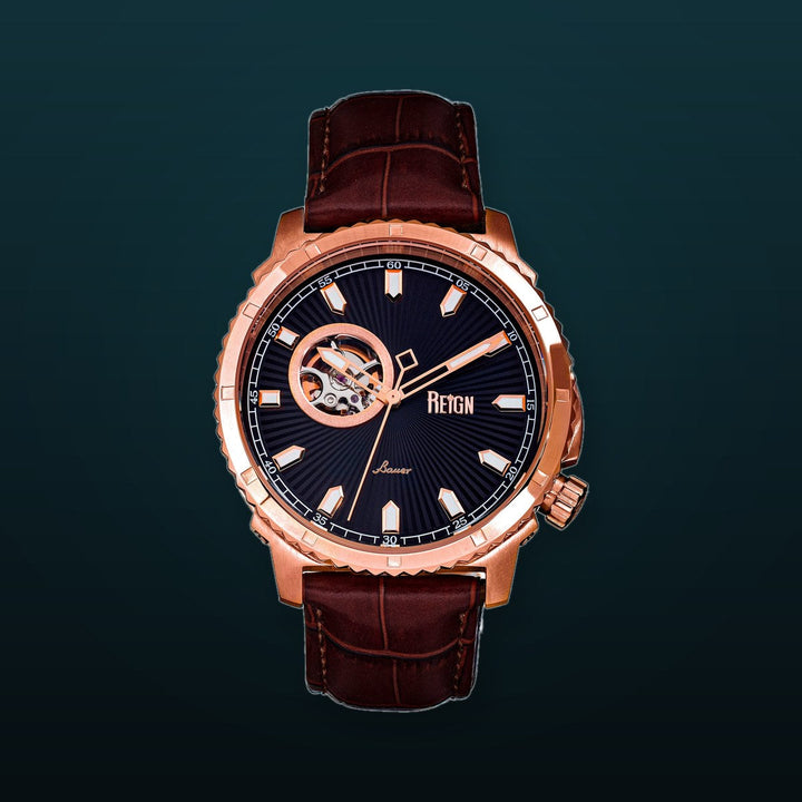 Bauer Rose Gold/Black | Black Dial