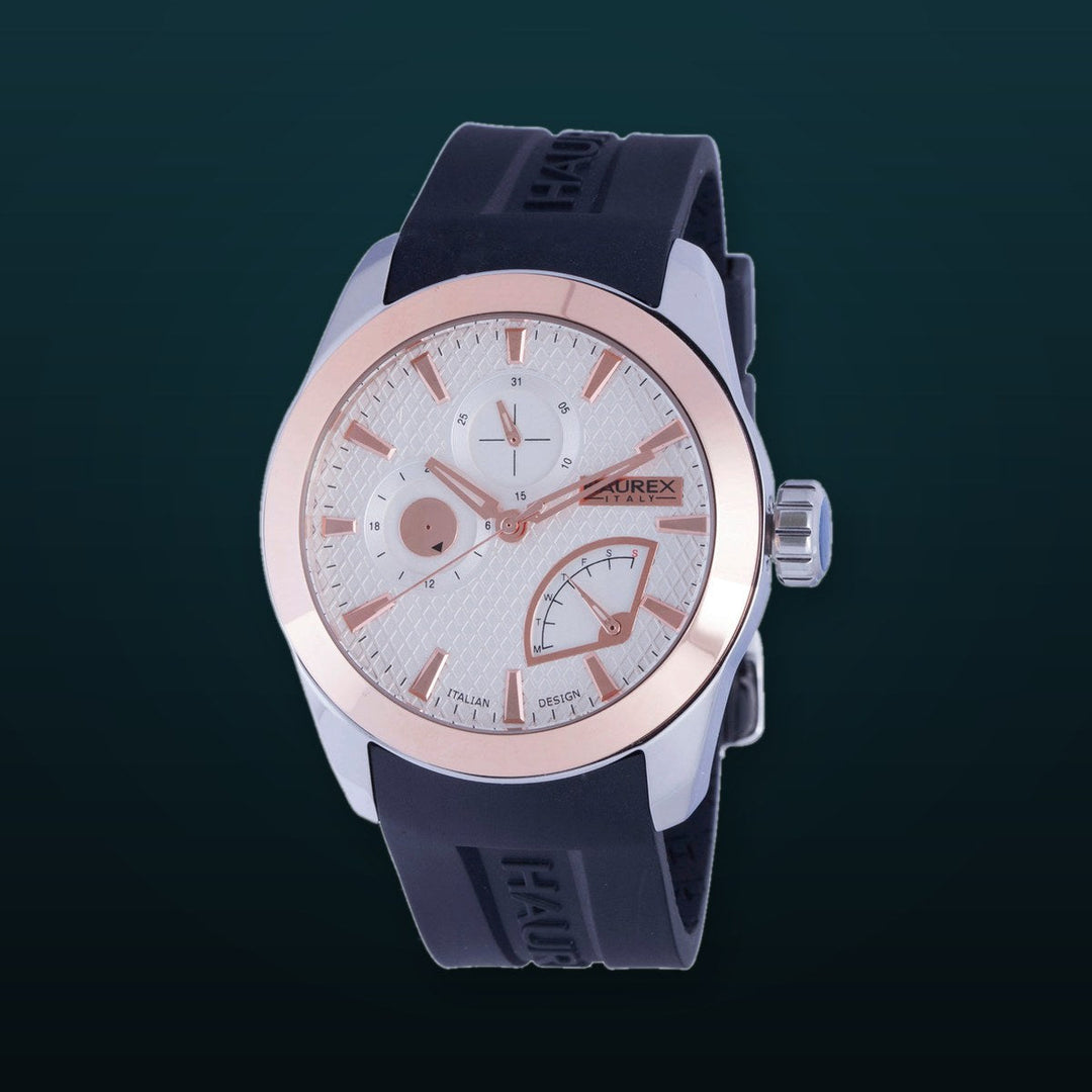 Magister Silver-Black Rose Gold | Silver Dial